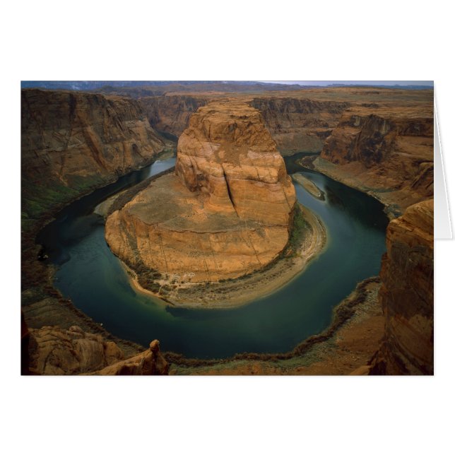 EE. UU., Arizona. Horseshoe Bend mostrando erosión (Anverso (Horizontal))