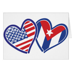 EE.UU. Cuba Love Hearts