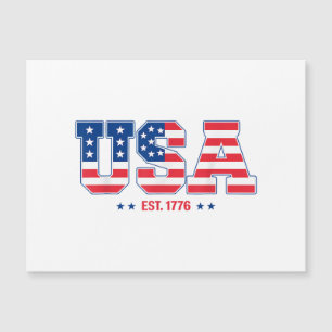 EE.UU. EST 1776 Bandera Patriótica Americana Estil