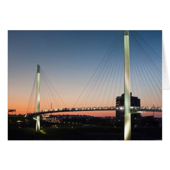 EE. UU., Nebraska, Omaha, peatonal Bob Kerrey (Anverso (Horizontal))