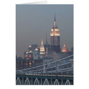 EE. UU., Nueva York, vista del puente de Manhattan