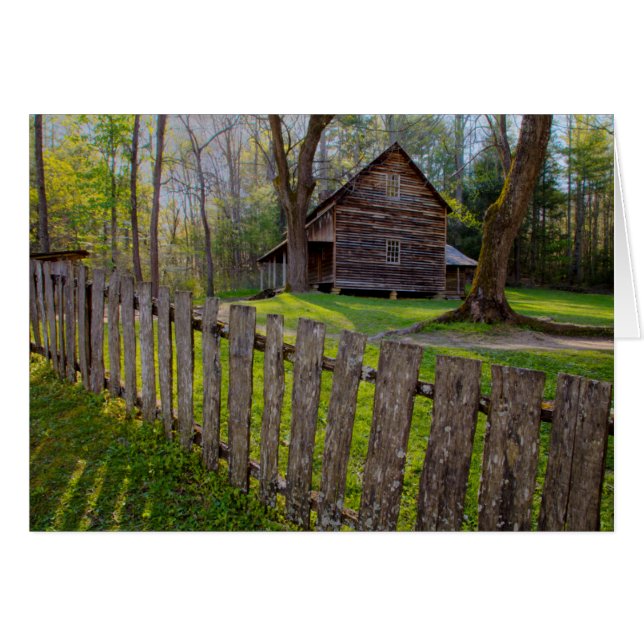 EE.UU., Tennessee, Cabina En Cades Cove (Anverso (Horizontal))
