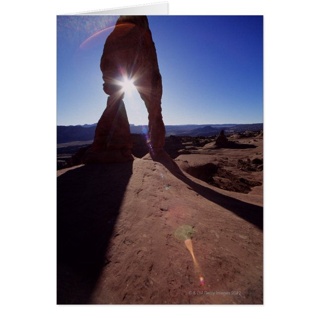 EE.UU., Utah, Parque Nacional Arches, iluminado po (Frente)