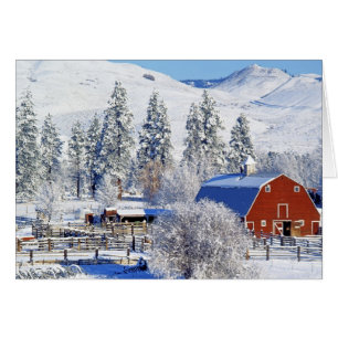 EE. UU., Washington, Methow Valley, graneros en