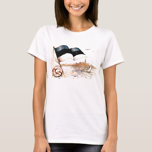 Eesti Lipp/estonio - camisetas sin mangas de los (Anverso)
