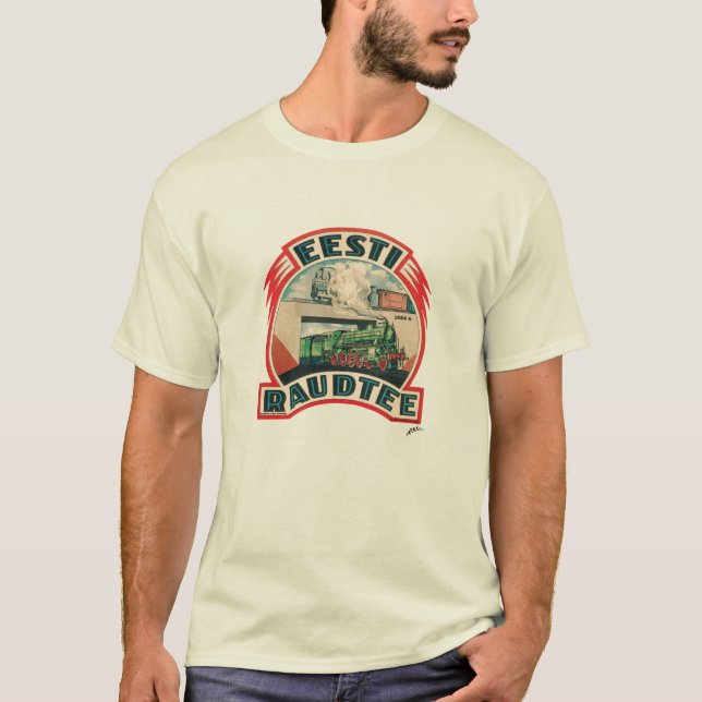 Eesti Raudtee - camiseta estonia del ferrocarril (Anverso)