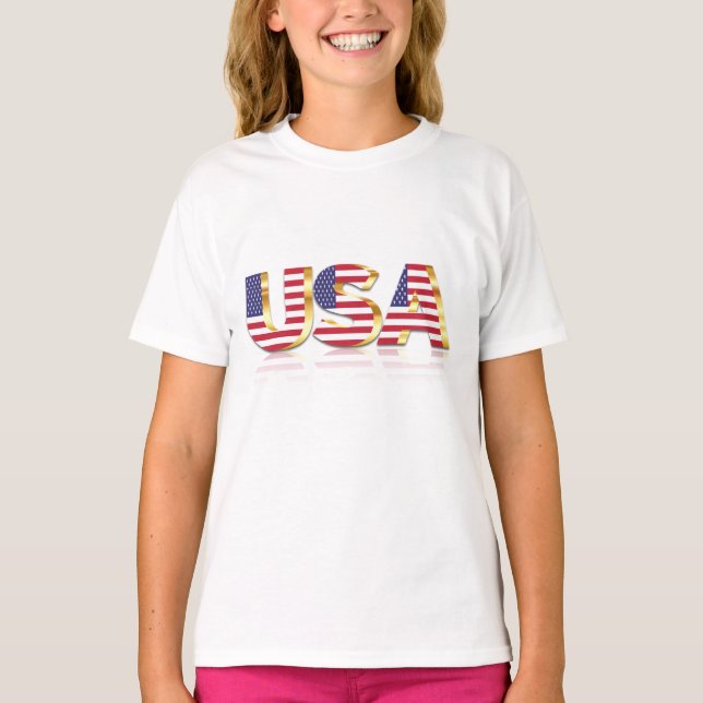EEUU Bandera Niños Camiseta Estados Unidos de Amér (Anverso)