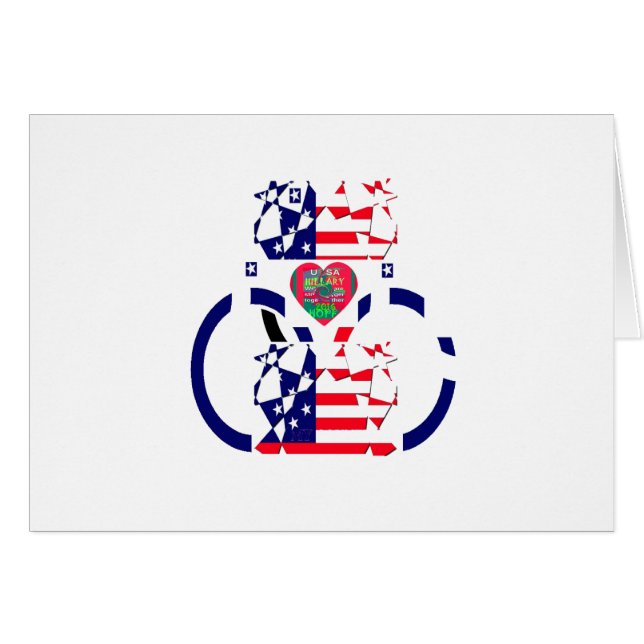 EEUU Hope Hermosa Ar de diseño de Bandera Nacional (Anverso (Horizontal))