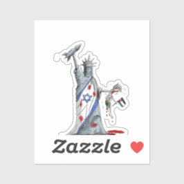 Eeuu Israël genocidio Pegatina libre a palestina g