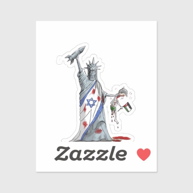 Eeuu Israël genocidio Pegatina libre a palestina g (Hoja)