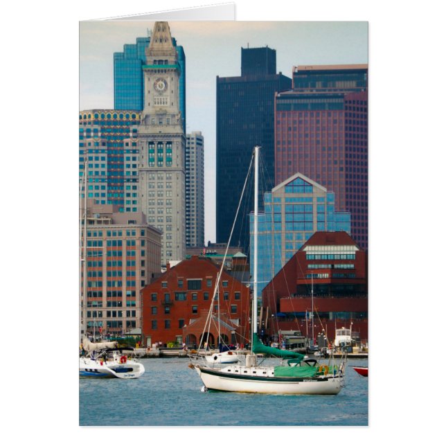 EEUU, Massachusetts. Skyline Waterfront de Boston (Frente)