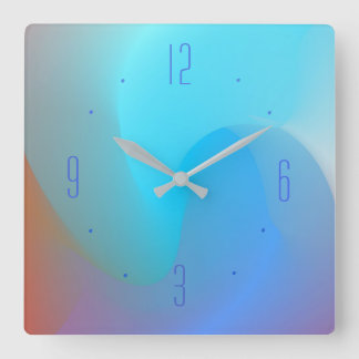 Efecto acuarela azul/aqua/tierra > Relojes lisos