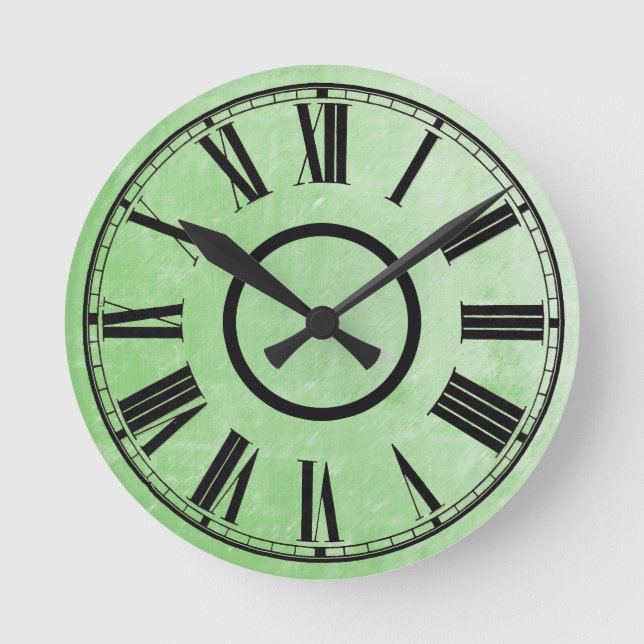 Efecto Aleteado del Reloj Verde Pálido Números rom (Anverso)