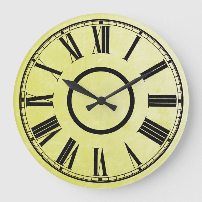 Efecto Alterado de Reloj Amarillo Números romanos (Anverso)