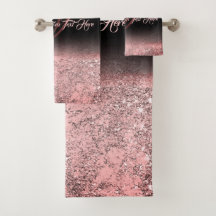 Efecto brillo impreso rosa Bling Glam