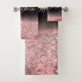Efecto brillo impreso rosa Bling Glam