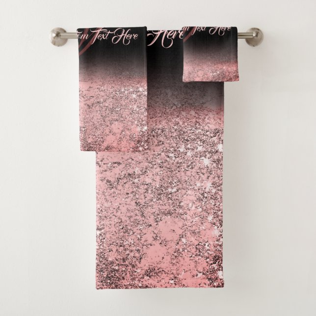 Efecto brillo impreso rosa Bling Glam (In situ)
