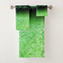 Efecto brillo impreso verde Bling Glam