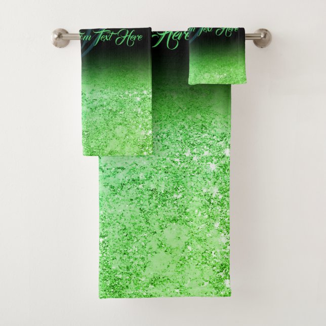 Efecto brillo impreso verde Bling Glam (In situ)