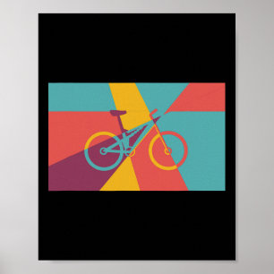 Efecto de arte pop de ciclismo de montaña Mtb Full