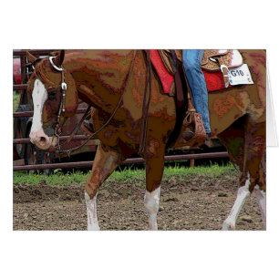 Efecto de dibujo animado de caballo occidental