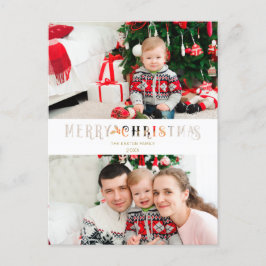 Efecto de Papel Cortado Navidad Foto Personalizada