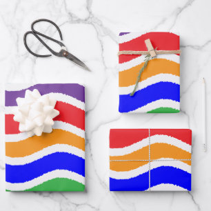 Efecto de papel rasgado personalizado colorido