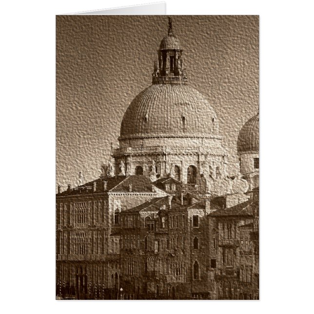 Efecto de papel Sepia Gran Canal de Venecia (Frente)