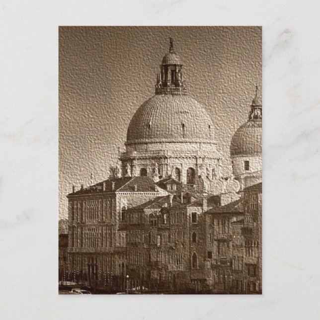 Efecto de papel Sepia - Gran tarjeta postal de Ven (Anverso)