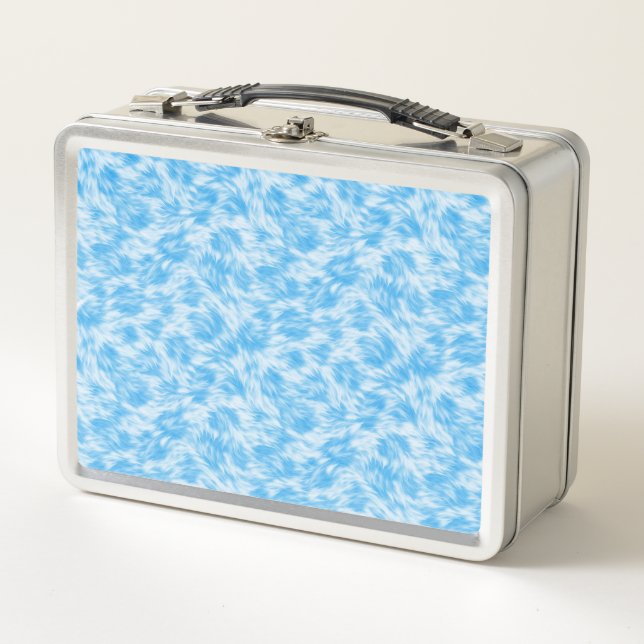 Efecto de pelaje sintético azul y blanco (Anverso)