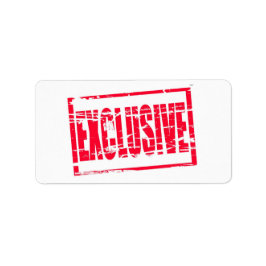 Efecto de sello de caucho rojo exclusivo