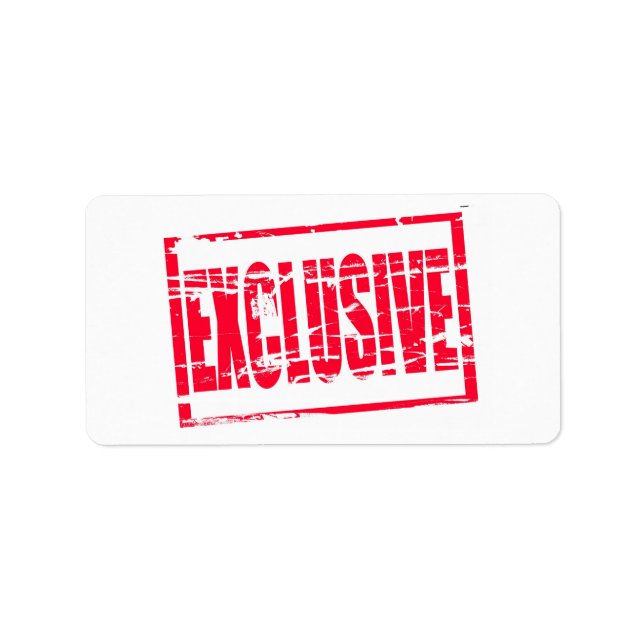 Efecto de sello de caucho rojo exclusivo (Frente)