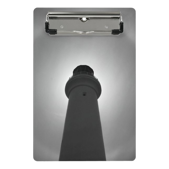 Efecto del faro - Mini portapapeles en blanco y ne (Anverso)