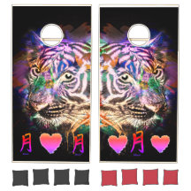 EFECTO DEL TIGRE NEON Set Cornhole