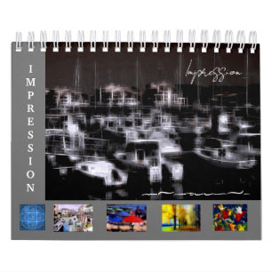 Efecto digital del calendario de "impresión" de es