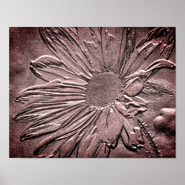 Efecto esculpido Arte de flores Susan Ojo Negro (Frente)