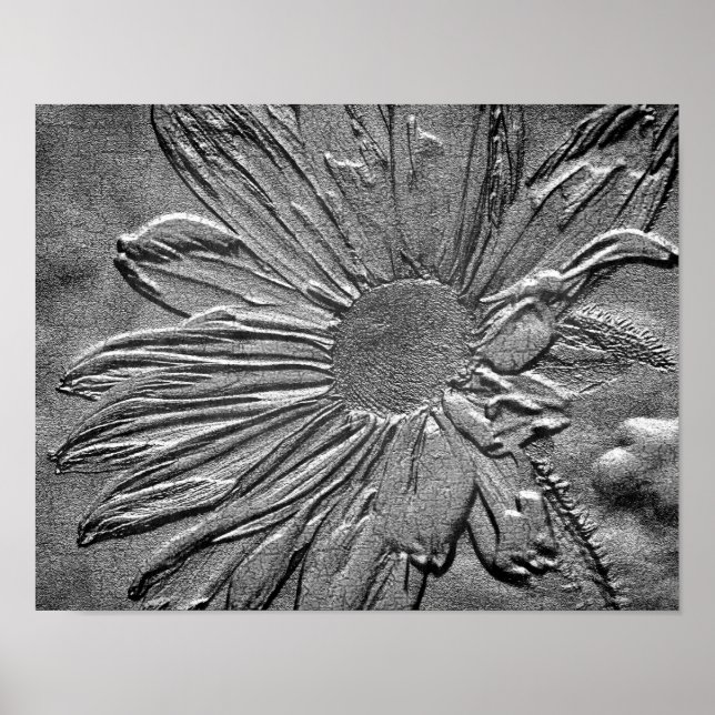 Efecto esculpido Arte de flores Susan Ojo Negro (Frente)