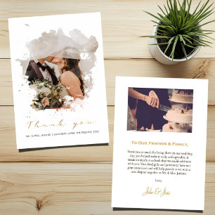Efecto fotográfico acuarela boda de agradecimiento