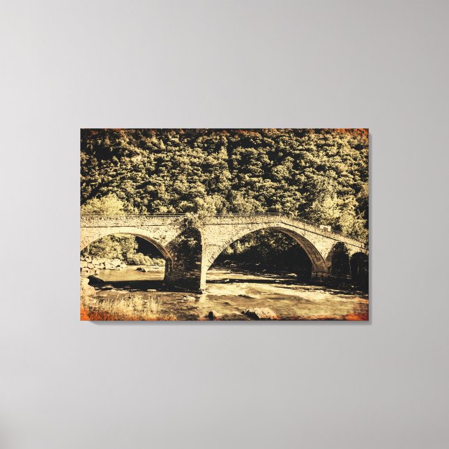 EFECTO GRUNGE en medieval en impresión sobre lienz (Anverso)