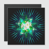 Efecto Kaleidoscopio de Flor de Aqua Cactus,