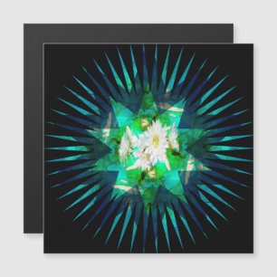 Efecto Kaleidoscopio de Flor de Aqua Cactus,