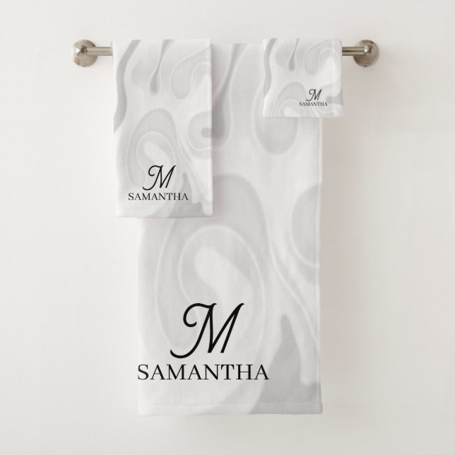 Efecto Mínimo de Mármol Gris Negro y Blanco (In situ)