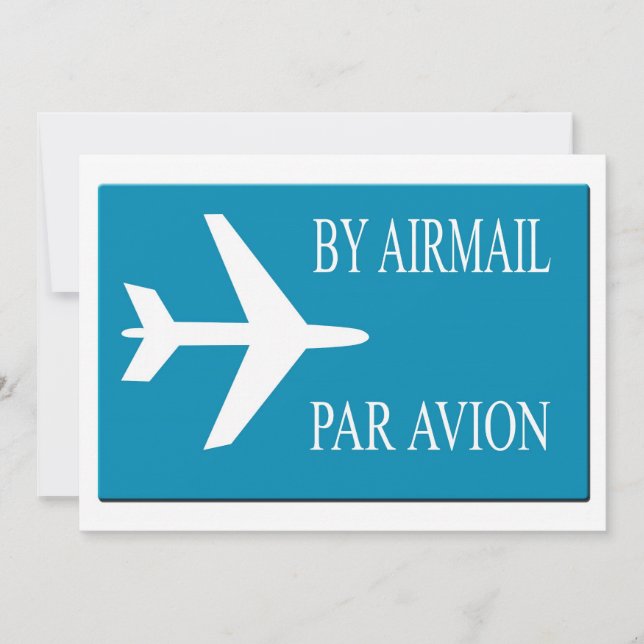 Efecto pegatina de Airmail (Anverso)