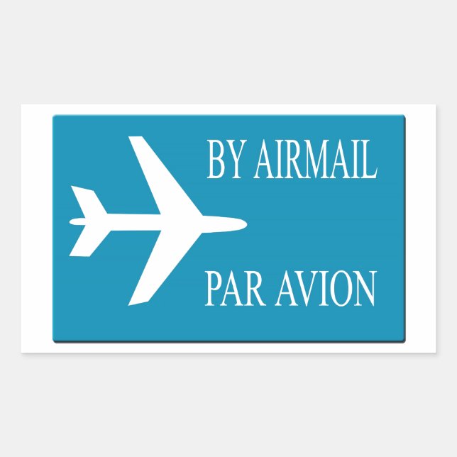 Efecto pegatina de Airmail (Anverso)