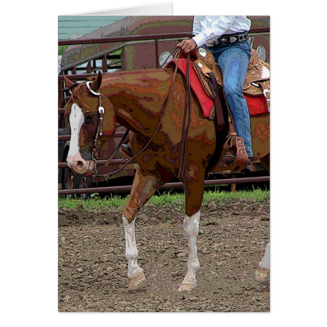 Efecto Personalizado del caballo occidental (Frente)