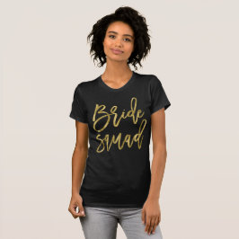 Efecto Relieve metalizado dorado Camisetas de Brid
