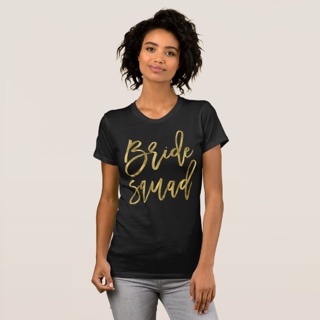 Efecto Relieve metalizado dorado Camisetas de Brid (Anverso completo)