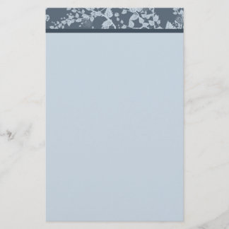 Efectos de escritorio de papel azules florales