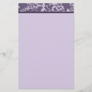 Efectos de escritorio de papel púrpuras florales