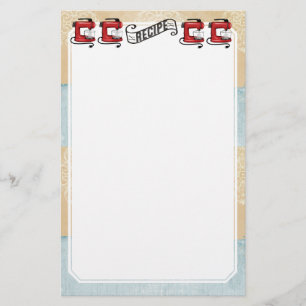 Efectos de escritorio rojos retros de la tarjeta